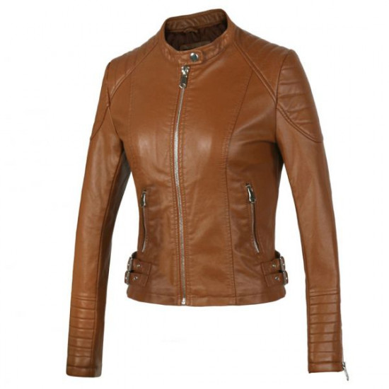 Leather Fashion Jacket Women