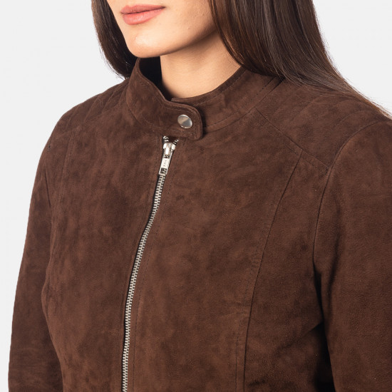 Suzy Mocha Suede Jacket